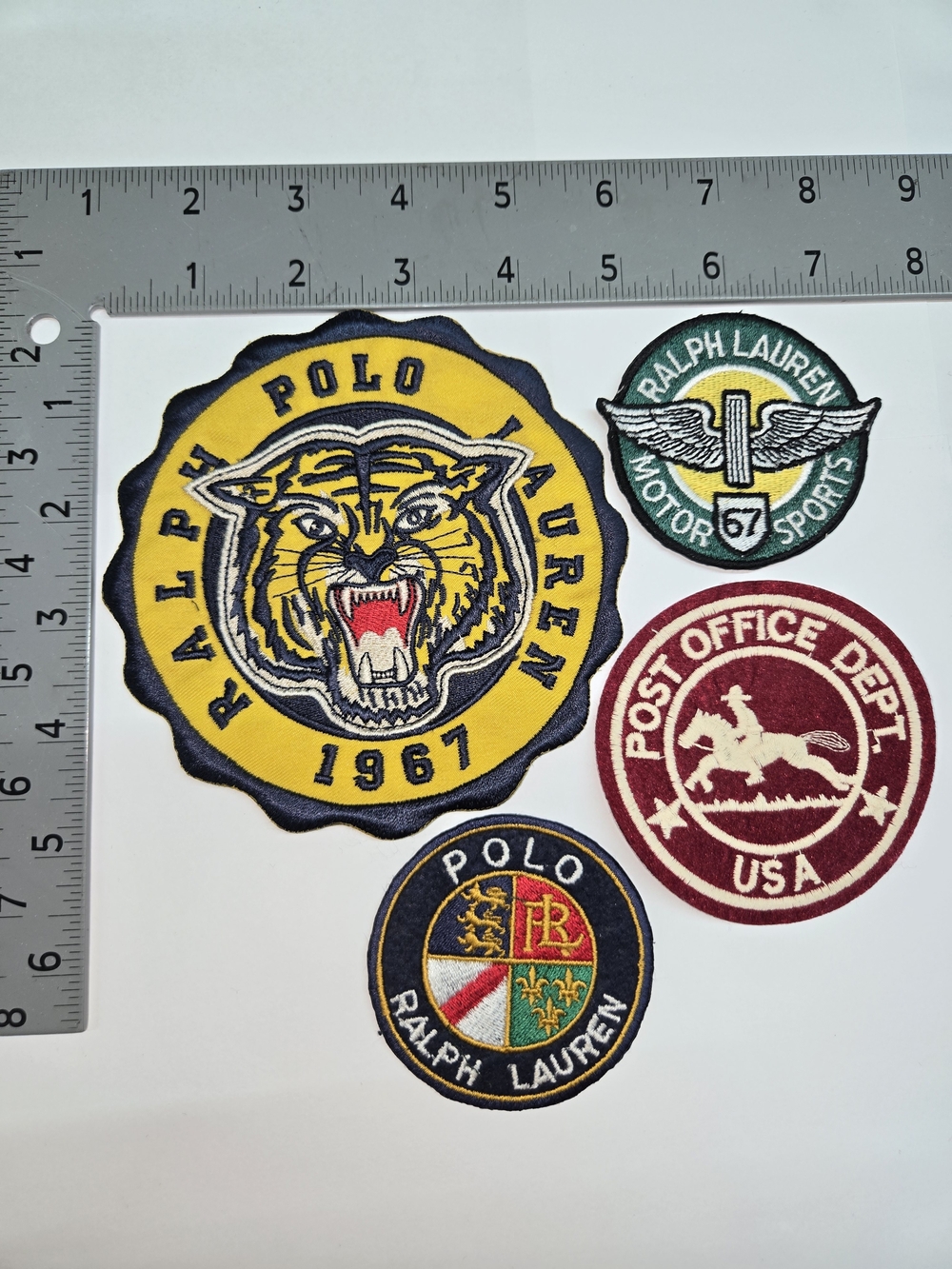 POLO RALPH LAUREN PATCHES 4-LOT SPORTS PATCH